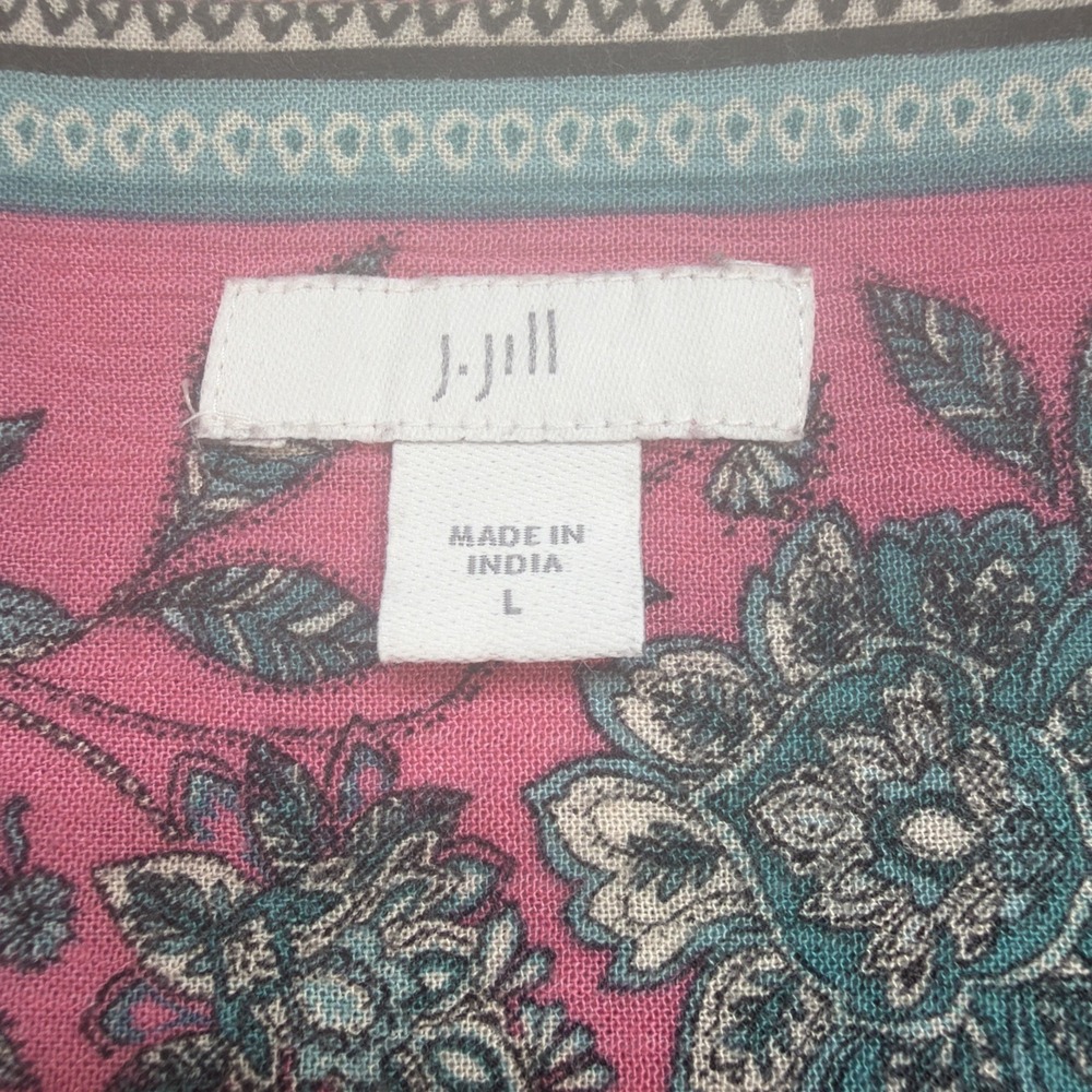 J. Jill Pink Floral Maxi Dress - Picture 3 of 10